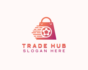 Marketplace - Football Shopping Bag logo design