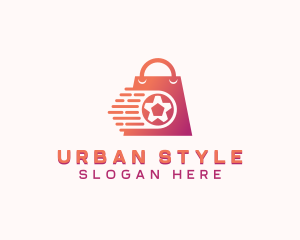 Shop - Football Shopping Bag logo design
