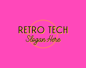 Retro Neon Fashion logo design