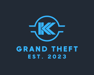 Blue - Business Letter K logo design