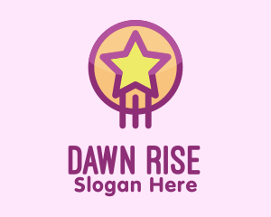 Cute Rising Star  logo design