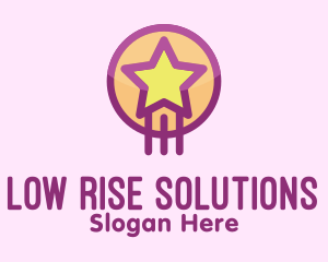 Cute Rising Star  logo design