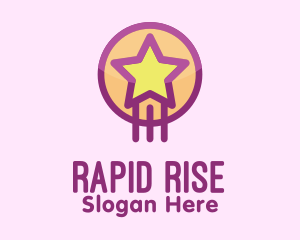 Cute Rising Star  logo design