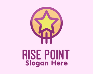 Cute Rising Star  logo design