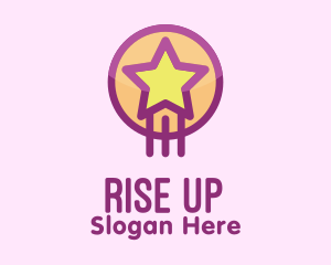 Cute Rising Star  logo design