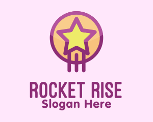 Cute Rising Star  logo design