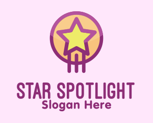 Cute Rising Star  logo design