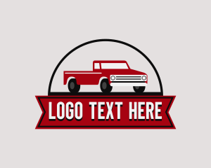 Roadie - Pickup Truck Transportation logo design