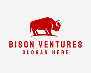 Bison - Bison Meat Ranch logo design