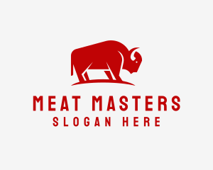 Bison Meat Ranch  logo design