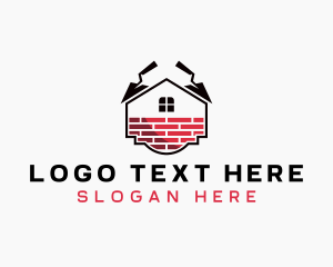 Builder - Home Trowel Construction logo design