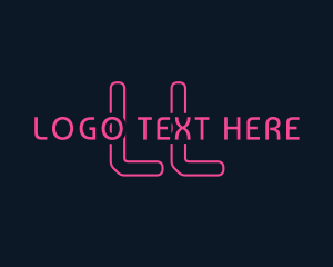 Hacker - Cyber Tech Neon logo design