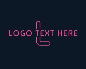 Cyber Tech Neon Logo