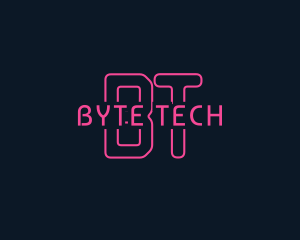 Cyber Tech Neon logo design