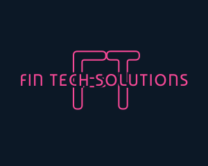 Cyber Tech Neon logo design