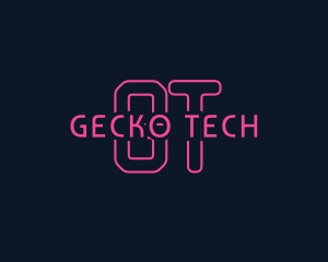 Cyber Tech Neon logo design