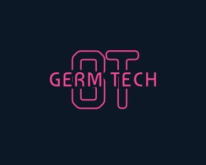 Cyber Tech Neon logo design