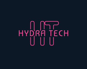 Cyber Tech Neon logo design