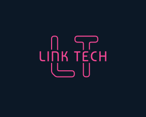 Cyber Tech Neon logo design