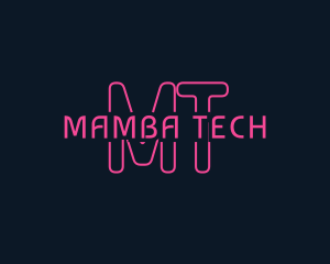 Cyber Tech Neon logo design