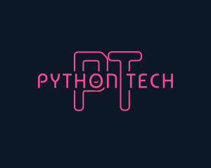 Cyber Tech Neon logo design