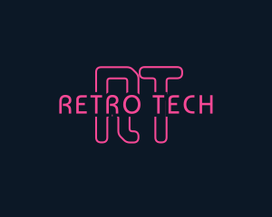 Cyber Tech Neon logo design