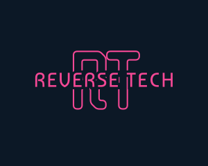 Cyber Tech Neon logo design