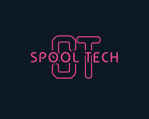 Cyber Tech Neon logo design