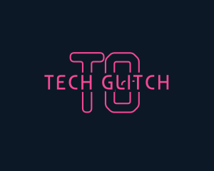 Cyber Tech Neon logo design