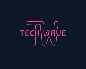 High Tech - Cyber Tech Neon logo design