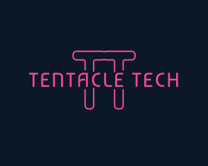 Cyber Tech Neon logo design