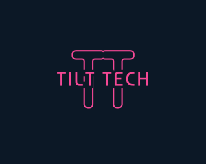 Cyber Tech Neon logo design