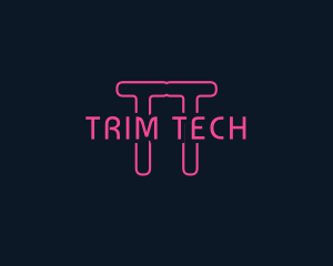 Cyber Tech Neon logo design