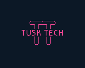 Cyber Tech Neon logo design