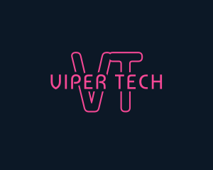 Cyber Tech Neon logo design