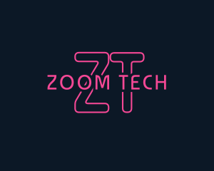 Cyber Tech Neon logo design