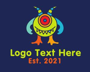 Extraterrestrial - Psychedelic Creature Mascot logo design