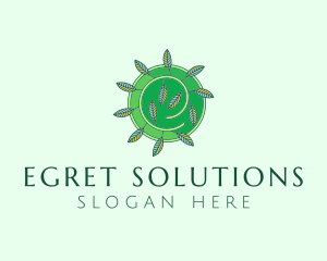 Green Eco Leaves logo design