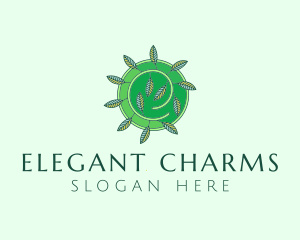 Green Eco Leaves logo design