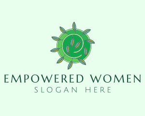 Green Eco Leaves logo design