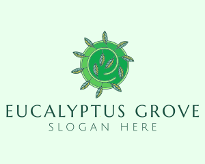 Green Eco Leaves logo design