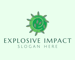 Green Eco Leaves logo design