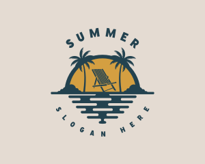 Beach Resort Chair logo design