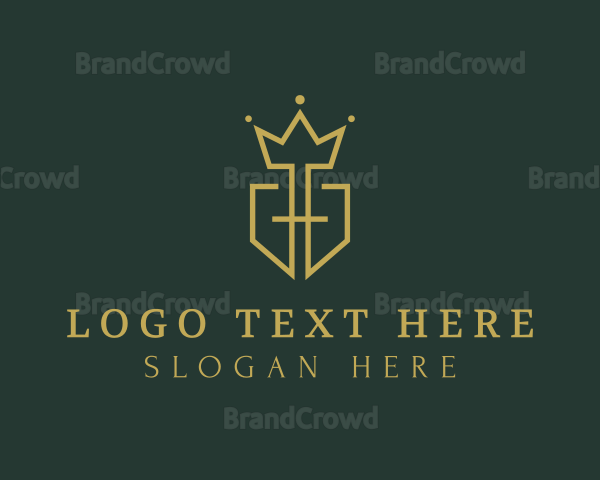 Luxury Crown Shield Logo