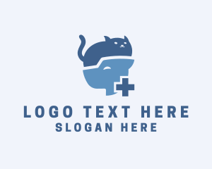 Cat - Dog Cat Veterinary logo design
