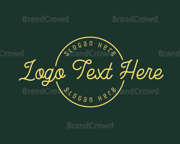 Yellow Luxurious Boutique Logo