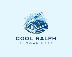 Roofing Power Washer logo design