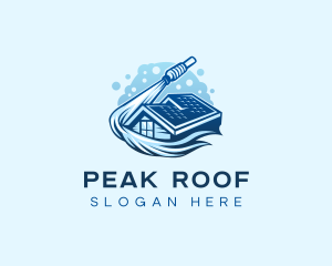 Roof - Roofing Power Washer logo design