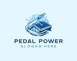 Roofing Power Washer logo design