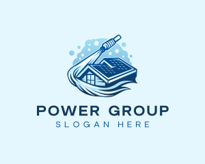 Roofing Power Washer logo design